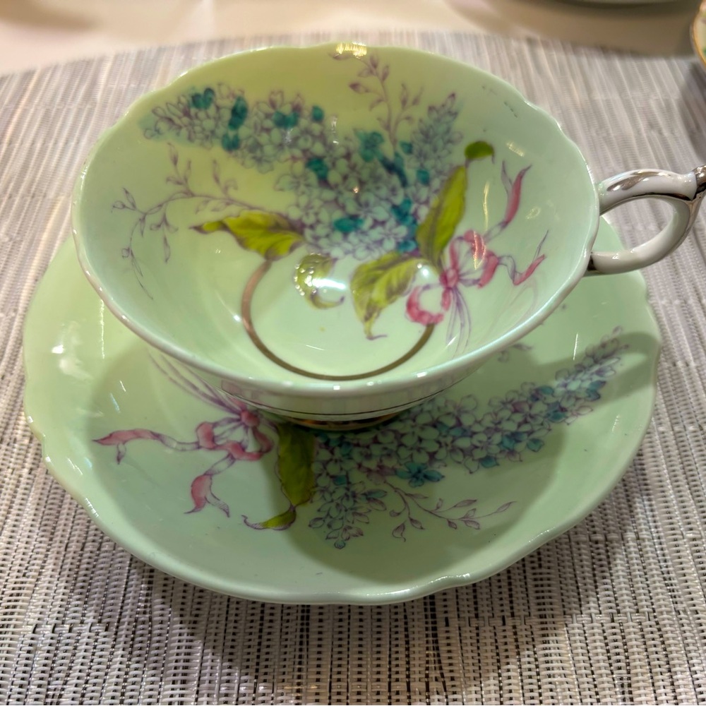 Vintage Paragon Lilac Fine Bone China Tea Cup and Saucer Set Made in England